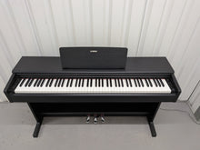 Load image into Gallery viewer, Yamaha Arius YDP-144 digital piano in satin black stock #26374