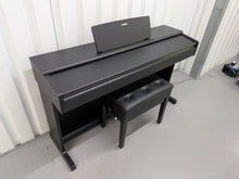 Load image into Gallery viewer, Yamaha Arius YDP-145 digital piano and stool in satin black finish stock #26388