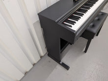 Load image into Gallery viewer, Yamaha Arius YDP-145 digital piano and stool in satin black finish stock #26388