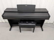 Load image into Gallery viewer, Yamaha Arius YDP-143 Digital Piano and stool in satin black finish stock #26387