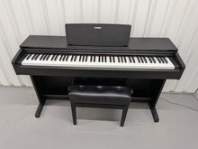 Load image into Gallery viewer, Yamaha Arius YDP-143 Digital Piano and stool in satin black finish stock #26387