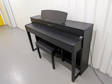 Load image into Gallery viewer, Yamaha Clavinova CLP-575 digital piano and stool in satin black finish stock #26357