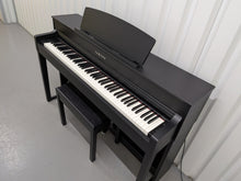 Load image into Gallery viewer, Yamaha Clavinova CLP-575 digital piano and stool in satin black finish stock #26357