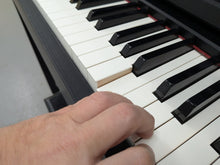 Load image into Gallery viewer, Yamaha Clavinova CLP-575 digital piano and stool in satin black finish stock #26357