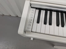 Load image into Gallery viewer, Yamaha Arius YDP-145 digital piano and stool in satin white finish stock nr 26400