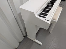 Load image into Gallery viewer, Kawai KDP75 digital piano and stool in satin white finish stock #26409