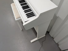 Load image into Gallery viewer, Kawai KDP75 digital piano and stool in satin white finish stock #26409