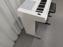 Load image into Gallery viewer, Yamaha DGX-660 in white 88 Key Weighted Keys Portable Grand, stand stock # 26391