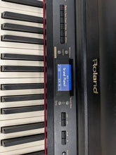 Load image into Gallery viewer, Roland HP207e professional Digital Piano + stool in satin black stock # 26389