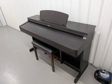 Load image into Gallery viewer, Roland HP103e digital piano and stool in dark rosewood finish stock number 26392