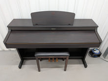 Load image into Gallery viewer, Roland HP103e digital piano and stool in dark rosewood finish stock number 26392