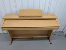 Load image into Gallery viewer, Roland HP-2e digital piano in light oak finish stock number 26393