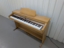 Load image into Gallery viewer, Roland HP-2e digital piano in light oak finish stock number 26393