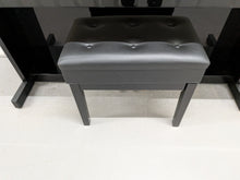 Load image into Gallery viewer, Roland HP103e digital piano and stool in polished glossy black stock #26405
