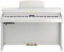 Load image into Gallery viewer, Roland HP603 digital piano and stool in satin white finish stock #26262