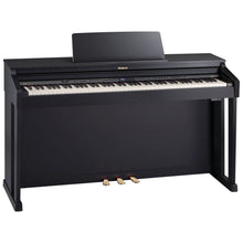 Load image into Gallery viewer, Roland HP503 digital piano and stool in satin black finish stock number 24313