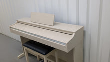 Load and play video in Gallery viewer, Yamaha Arius YDP-163 digital piano and stool in white ash finish stock #25255
