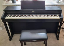 Load image into Gallery viewer, Roland HP503 digital piano and stool in satin black finish stock number 24313