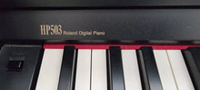 Load image into Gallery viewer, Roland HP503 digital piano and stool in satin black finish stock number 24313