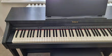 Load image into Gallery viewer, Roland HP503 digital piano and stool in satin black finish stock number 24313
