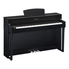 Load image into Gallery viewer, Yamaha Clavinova CLP-635 CLP-635B Digital Piano in satin black stock # 22228