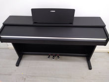Load image into Gallery viewer, Yamaha Arius YDP-142B Digital Piano in black weighted keys stock number 22055 + brand new black stool