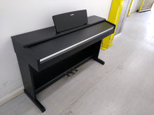 Load image into Gallery viewer, Yamaha Arius YDP-142B Digital Piano in black weighted keys stock number 22055 + brand new black stool