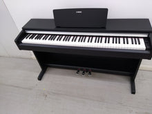 Load image into Gallery viewer, Yamaha Arius YDP-142B Digital Piano in black weighted keys stock number 22055 + brand new black stool