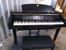 Load image into Gallery viewer, Yamaha Clavinova CVP-209 in Polished Ebony with matching stool. stock nr 22076