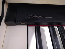Load image into Gallery viewer, Yamaha Clavinova CLP-465GP in polished glossy white + stool. stock number 22080