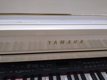 Load image into Gallery viewer, Yamaha Clavinova CLP-465GP in polished glossy white + stool. stock number 22080