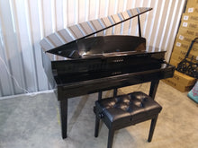 Load image into Gallery viewer, Yamaha Clavinova CLP-565GP in polished glossy black + matching stool.