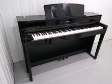 Load image into Gallery viewer, Yamaha Clavinova CLP-545PE in Polished Ebony glossy black. stock nr 22107