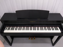 Load image into Gallery viewer, Yamaha Clavinova CLP-440 Digital Piano in satin black with matching stool stock no. 22106