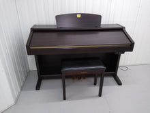 Load image into Gallery viewer, Yamaha Clavinova CVP-204 in Rosewood with matching stool. stock nr 22116