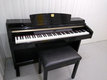 Load image into Gallery viewer, Yamaha Clavinova CLP-240PE Digital Piano polished GLOSSY BLACK stock # 22119