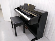 Load image into Gallery viewer, Yamaha Clavinova CLP-240PE Digital Piano polished GLOSSY BLACK stock # 22119