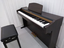 Load image into Gallery viewer, Roland HP101e Digital Piano with stool weighted keys 3 pedals, stock # 22127