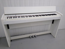 Load image into Gallery viewer, Roland F130R Digital Piano in white with matching colour stool stock # 22136
