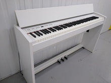 Load image into Gallery viewer, Roland F130R Digital Piano in white with matching colour stool stock # 22136