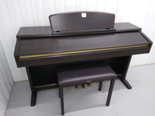 Load image into Gallery viewer, Yamaha Clavinova CLP-130 Digital Piano and stool in rosewood stock number 22121