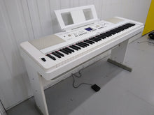 Load image into Gallery viewer, Yamaha DGX-650 in white 88 Key Weighted Keys Portable Grand piano stock # 22137