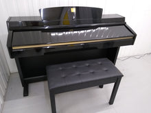 Load image into Gallery viewer, Yamaha Clavinova CLP-240PE Digital Piano polished GLOSSY BLACK stock # 22174