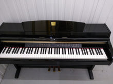 Load image into Gallery viewer, Yamaha Clavinova CLP-240PE Digital Piano polished GLOSSY BLACK stock # 22174