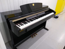Load image into Gallery viewer, Yamaha Clavinova CLP-240PE Digital Piano polished GLOSSY BLACK stock # 22174
