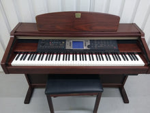 Load image into Gallery viewer, Yamaha Clavinova CVP-205 in mahogany with big speakers in base stock nr 22194