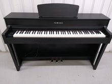 Load image into Gallery viewer, Yamaha Clavinova CLP-635 CLP-635B Digital Piano in satin black stock # 22228