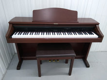 Load image into Gallery viewer, TECHNICS SX-PX665 DIGITAL PIANO IN MAHOGANY + matching stool stock number 22229