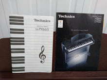 Load image into Gallery viewer, TECHNICS SX-PX665 DIGITAL PIANO IN MAHOGANY + matching stool stock number 22229