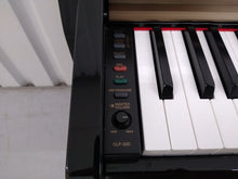 Load image into Gallery viewer, Yamaha Clavinova CLP-220PE Digital Piano in Glossy Black DELIVERY stock no 22257